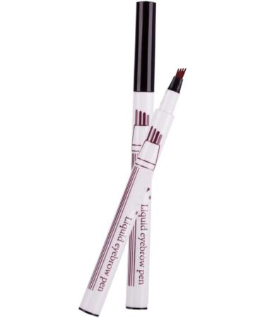 FOMIYES Waterproof # Natural Eyebrow Durable Sweat-proof Dark Four Grey Pencil Liquid Pronged 1 count (Pack of 1) As Shown - Buy Online on GoSupps.com