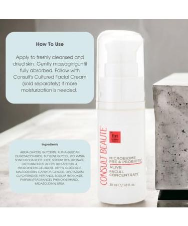 Consult Beaute Microbiome Face Serum Concentrate Pre & Probiotic Moisturizes and Balances Facial Skin Barrier 1 Fl Oz - Buy Online on GoSupps.com