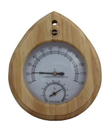 OPA sauna thermometer and hygrometer wood Finnish design