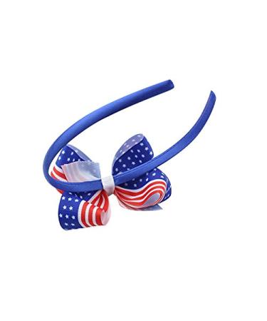 BinaryABC 4th of July American Flag Bow Headband - Patriotic Independence Day Decoration (2Pcs) - Buy Online on GoSupps.com
