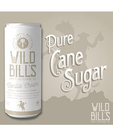 Wild Bill's Craft Soda Variety Pack - Vanilla Strawberry Orange Cream & Root Beer | Caffeine Free Pure Cane Sugar Gluten Free - 12 Pack Creamy Classics - Buy Online on GoSupps.com