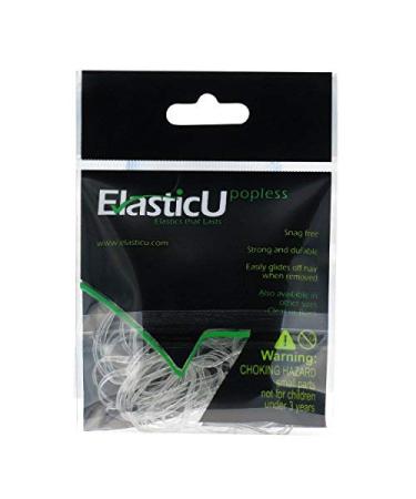 Clear Premium Hair Elastics - Strong & Reusable - 30mm - 2 Packs of 70 - 140 Total - ElasticU - Buy Online on GoSupps.com
