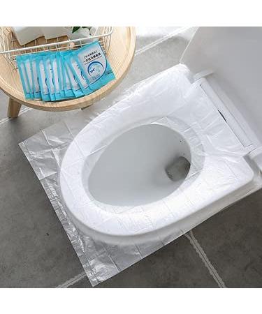 thumbnail image 2 of Public Restroom Protection Handy Basix XL Disposable Toilet Seat Covers - 20 Pack Full Coverage Germ Protection Child Toilet Seat 2 of 11