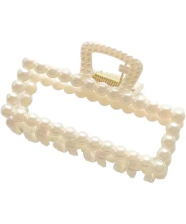 New 2025 Luxury Trendy Big Pearls Acrylic Hair Claw Clips Round Pearl Makeup Hair Styling Barrettes For Women Hair Accessories Jewelry Fashion Accessories Creative Gift - Buy Online on GoSupps.com