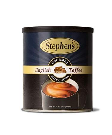 Stephen's Gourmet English Toffee Cocoa, 1 lb Canister English Toffee Cocoa 1 Pound (Pack of 1)