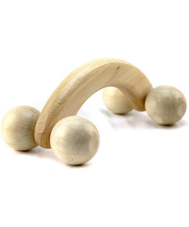 2 Bending Handle Wooden Massage Device - Whole Body Massage Wheel for Practical & Comfortable Relief - Buy Online on GoSupps.com