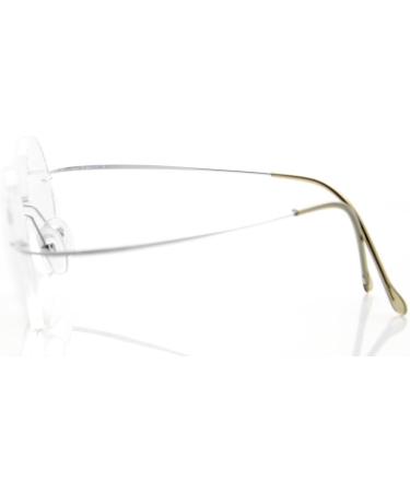 Eyekepper Titanium Rimless Round Reading Glasses - Silver Circle Readers +3.00 | International Shipping Available - Buy Online on GoSupps.com