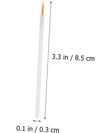 FOMIYES 200 Pcs Disposable Eyeliner Brush Liquid Eyeliner Powder Eyeliner Brush Nylon Fiber Brush Miss Face 8.5x0.3cmx2pcs Whitex2pcs - Buy Online on GoSupps.com