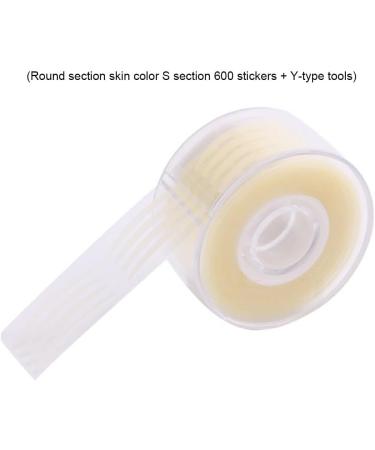 miduoidn 600Pcs One-time Eyelid Stickers Lace Eye Lift Strips Adhesive Long Lasting Tape Mini Home Instant Sing-use Beauty Tools Round/skin color/S - Buy Online on GoSupps.com