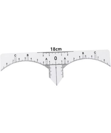 Healeved 20 Pcs Makeup Ruler Brow Ruler Sticker Eyebrow Guide Eyebrow Tools Eyebrow Stencil Disposable White - Buy Online on GoSupps.com