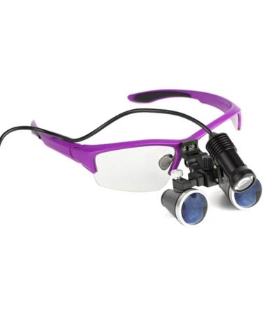 Magnifier 3.5X 420mm Dental Surgery Magnifying Glass Binocular Loupe handsfree Headband Magnifier with Led Headlights with Handy Carry Case for Hobby Electricians Jewelers S