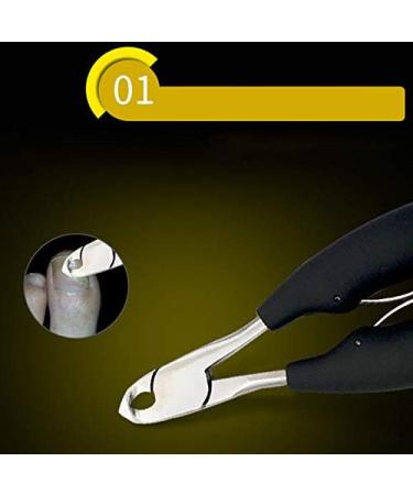 RIYAN Nail Clipper Set Cuticle Dirt Remover Paronychia Toe Nail Correction Nippers Cutter File Stick Manicure Pedicure Tools - Buy Online on GoSupps.com
