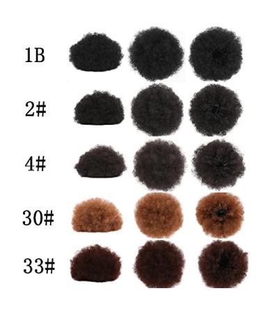 Buy Inch High Afro Puff Synthetic Hair Bun - Kinky Curly Clip-In Extensions for Women - Drawstring Ponytail (2 Pcs) #33 - International Shipping - Buy Online on GoSupps.com