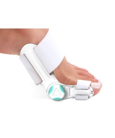Lmeil orthopedic bale toze corrector for women and men adjustable bale toze corrector foot care corrector with silicone pads for bale to relief (1 piece)