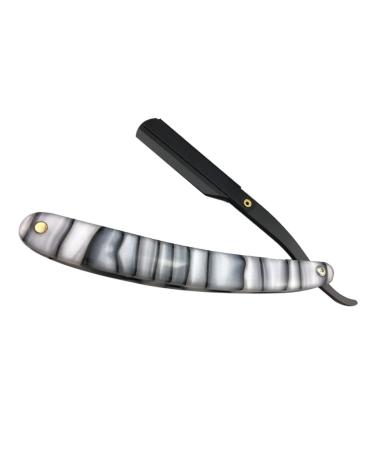 Frcolor 2st razor made of metal portable razor razor metal razor razor straight hairdresser hand razor men razor safe razor handbook hairy knife man