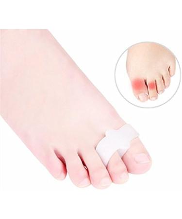 Pedimend Silicone Gel Double Loop Toe Separator 4PAIR - 8PCS | Prevent Corns & Blisters | Best for Toe Overlap | Unisex Foot Care - Buy Online on GoSupps.com