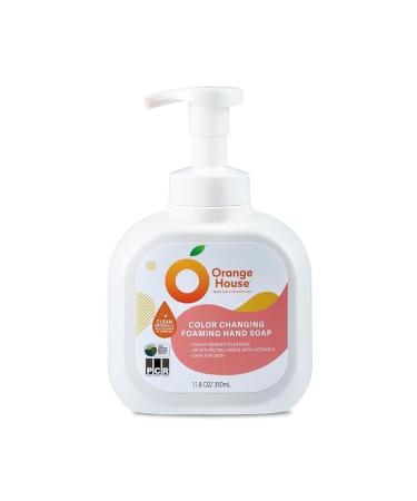 ORANGE HOUSE Color Changing Foaming Hand Soap Plant-Based Moisturizing Foam with Natural Orange Oil Gentle Formula 11.8 Fl Oz (1 Pack) - Buy Online on GoSupps.com