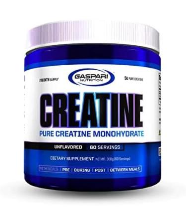 Gaspari Nutrition Pure Creatine Monohydrate 5g of Pure Creatine Boost Muscle and Size (Unflavored 60 Servings) - Buy Online on GoSupps.com