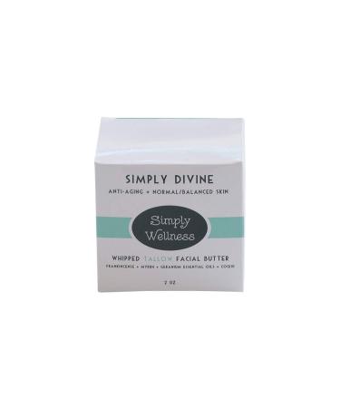 Divine Rejuvenating Whipped Tallow Facial Butter - 100% Grass-Fed & Organic (2 oz) | For Dry, Irritated Skin, Itch Relief, Rosacea, Eczema, Dermatitis - Buy Online on GoSupps.com