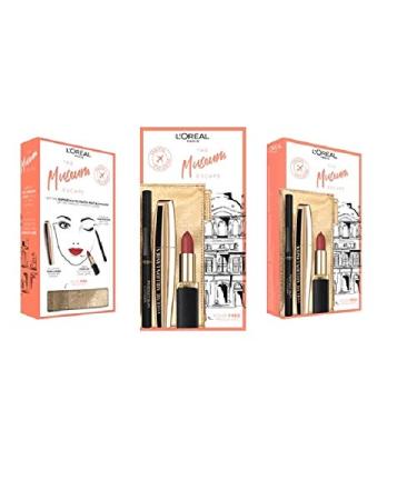 L'Oreal Paris Museum Escape set (mascara + eye liner + lip stick/4.5ml + case)