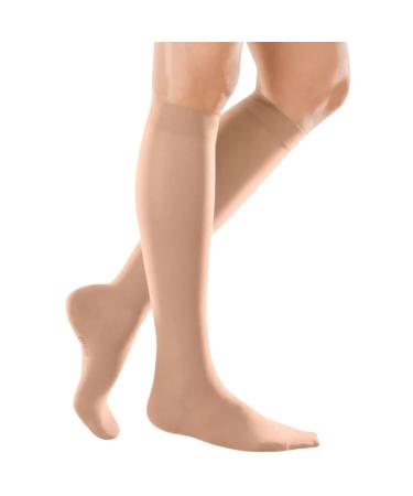 Medi Medive Elegance - 0243102 Knee -length women compression stockings with open tipCCL2 |Narrow knobs |Caramel |Gr.II normal
