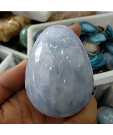 Natural Blue Celestite Palm s Polished Oval Shape Natural Stones and Minerals - Buy Online on GoSupps.com