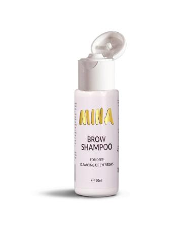 Mina Brow Shampoo - Deep Cleansing & Pre-Tinting Paraben-Free Vegan & Cruelty-Free 30ml - International Shipping Available - Buy Online on GoSupps.com