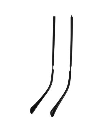 Lurrose glasses 1 pair of glasses legs of glass spare parts temple spring temple universal replacement for glasses brick glasses arm covers glass metal men and women accessories black 14x3cm