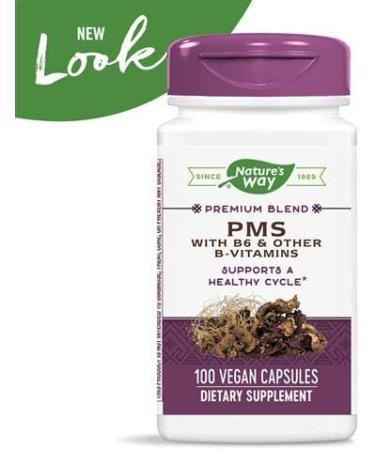Nature's Way PMS Support with B6 & B-Vitamins - 100 Vegan Capsules - Buy Online on GoSupps.com
