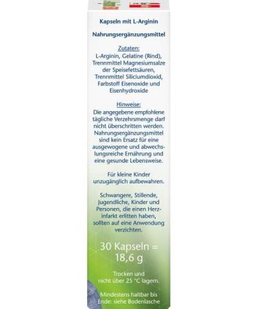 Doppelherz L-Arginine 1500 - High-Quality Amino Acid Supplement Gluten & Lactose-Free - Pack of 3 (90 Capsules) for International Shipping - Buy Online on GoSupps.com