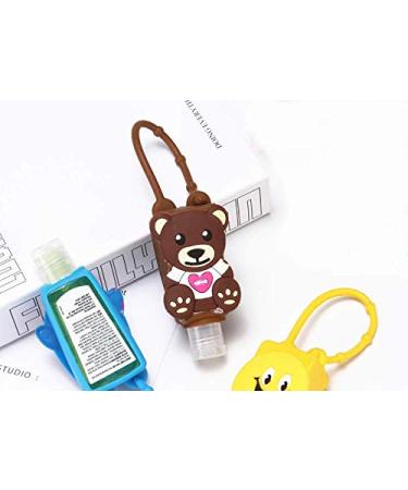 3 x silicone-hand-disinfectant holder without washing 30 ml removable for children travel portable plastic leaks without liquid