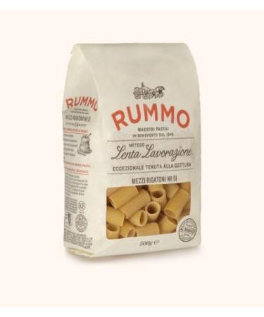 Rummo Mezzi Rigatoni Pasta No.51 500g - Authentic Italian Pasta - Buy Online on GoSupps.com