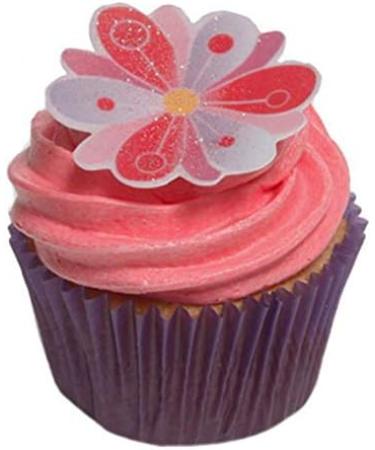 24 Beautiful 2D Summer Flower Wafer Cake Toppers- Edible Unique & Gorgeous! - Buy Online on GoSupps.com