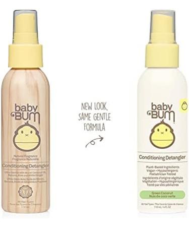 Sun Bum Baby Bum Conditioning detangler Spray | leave-in Conditioner Treatment with Soothing Coconut Oil| Natural Fragrance | Gluten Free and Vegan | 4 Fl Oz 4 ounces - Buy Online on GoSupps.com
