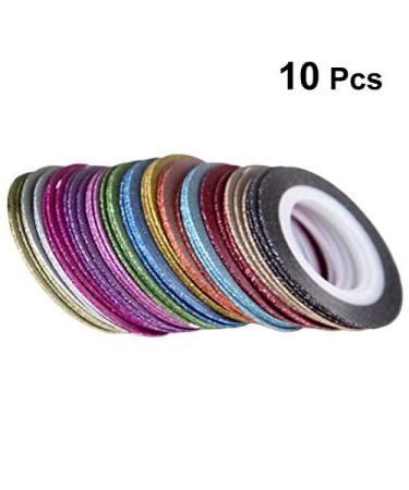 Beaupretty Striping Tape for Nail Art - 52 Rolls of Mix Color DIY Glitter Nail Decorations - Buy Online on GoSupps.com