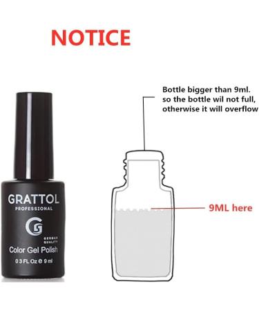 GRATTOL Professional Gel Polish UV LED Opal 02 Varnish Semi Permanent Vernis 9ml Soak Off Nail Art UV Pink Glitter Gel - (Color: no Wipe top) - Buy Online on GoSupps.com