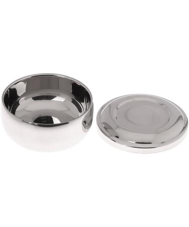 Aoyeah Stainless Steel Shaving Bowl with Lid - Glossy Hygienic Design for Clean Bathroom Shaves - Large Depth & Diameter - Buy Online on GoSupps.com