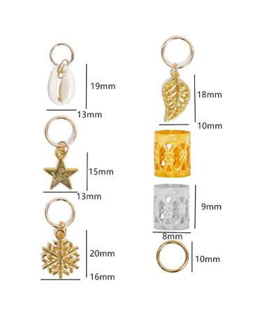 YIZAN 80Pcs African Hair Jewelry - Metal Braid Accessories Dreadlocks Beads & Cuffs for Unique Hair Styles - International Shipping Available - Buy Online on GoSupps.com