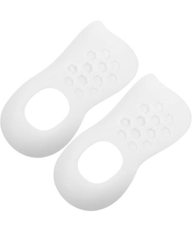 Mobestech Foot Insoles for Men - O Type Leg Shoe Inserts & Arch Support - Comfortable TPR Foot Pads for Plantar Care - 2 Pairs White - Buy Online on GoSupps.com