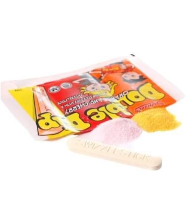 Double Dip Sweets - 3 x 19g Packs Orange and Cherry Sherbet with Candy Stick Dips - Party Filler Sweets Candy Wedding Retro Party Birthday - Buy Online on GoSupps.com