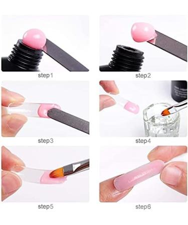  Warm Girl Warm Girl Nail Builder Gel 6 Colors Glitter Hard Gel Nail Extensions Curing Gel UV/LED Gel Color Changing Polygel Nail Manicure Set - Buy Online on GoSupps.com