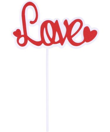 SAFIGLE 20 Pcs Paper Cupcake Picks Decorative Cake Picks Love Cake Picks Cupcake Topper Diy Cake Insert Topper Valentine s Day Decorative Cake Toppers Party Supplies Self Made Love Letter Redx2pcs 10pcsx2pcs - Buy Online on GoSupps.com