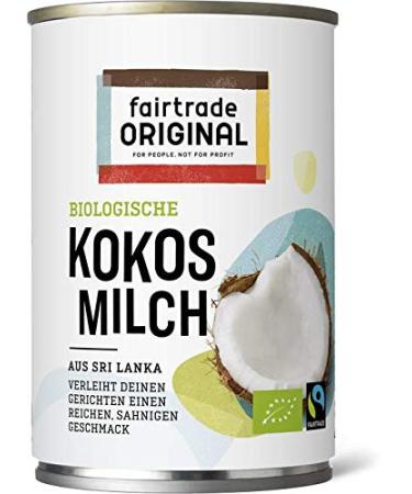 Organic Coconut Milk 400ml Can (6-Pack) | Fairtrade Original | Authentic Sri Lankan Flavor | Ideal for Asian Dishes | Rich & Creamy Taste - Buy Online on GoSupps.com