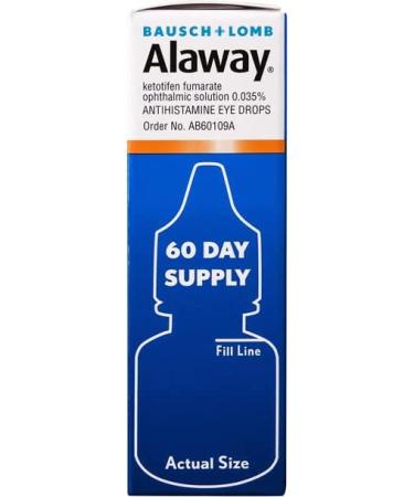 Bausch & Lomb Alaway Itch Relief Eye Drops 0.34 oz - 2 ct (Pack of 2) - Buy Online on GoSupps.com