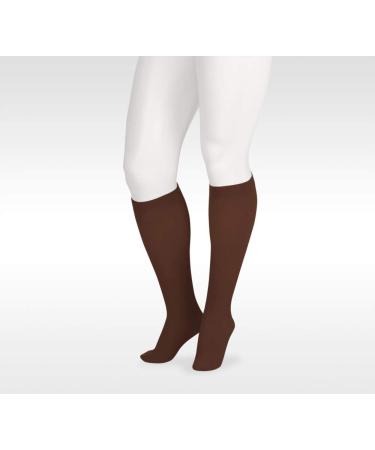 Juzo Soft 2001 20-30mmhg Knee-High Closed Toe Sock with Silicone Top Band 5 (V) Short Black