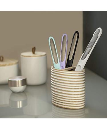 Miwiam Nail Files Set | 2 Zones (Coarse & Fine) | Rust-Free Residue-Free | Smooth Nail Surfaces | Durable Black & Lilac Design | International Shipping Available - Buy Online on GoSupps.com