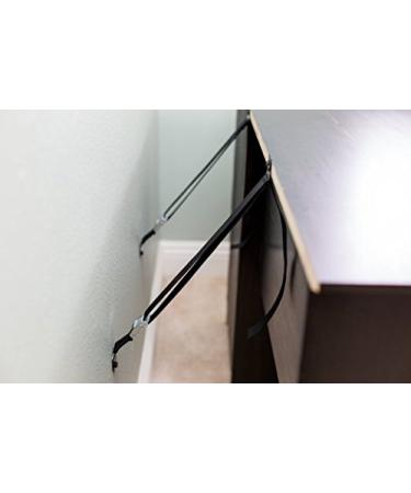 Baby Safety Metal TV Straps Furniture Anti-Tip Straps Heavy Duty Strap All Flat Screen TV/Furniture 2 Pack - Buy Online on GoSupps.com