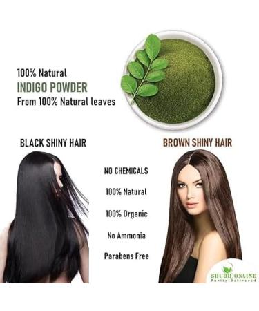 Indigo Powder Organic for Hair | Black Colour | 200 GM |Natural Avuri Leaf Powder | Neela Amari |Neel Patti |Neelayamari | Neli Aku |Indico Powder | - Buy Online on GoSupps.com