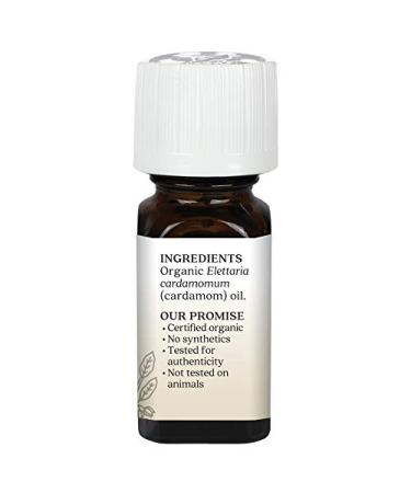 Aura Cacia Organic Cardamom Essential Oil - 0.25 fl. oz | Pure Elettaria Cardamomum - Buy Online on GoSupps.com
