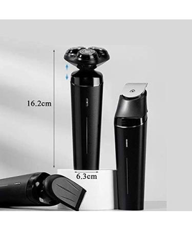 GeRRiT Electric Razor for Men - Rechargeable Cordless Shaver IPX7 Waterproof 4-in-1 Rotary Beard & Mustache Trimmer USB Charging - Best Face Shavers for Smooth Shaving - Buy Online on GoSupps.com